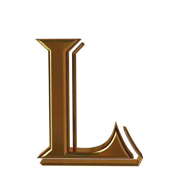 Symbol Made Gold Letter — 图库矢量图片