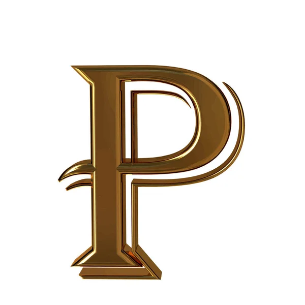 Symbol Made Gold Letter — Stockový vektor