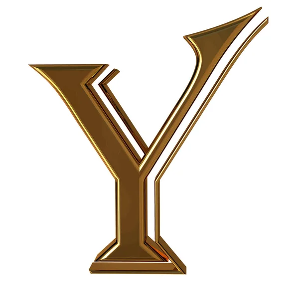 Symbol Made Gold Letter — Stockvector