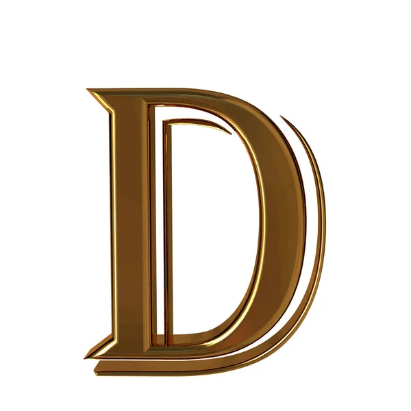 Symbol Made Gold Letter — Stockvektor