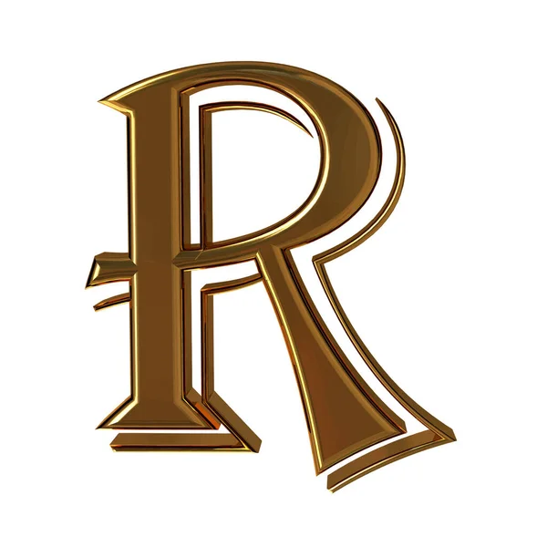 Symbol Made Gold Letter — Archivo Imágenes Vectoriales