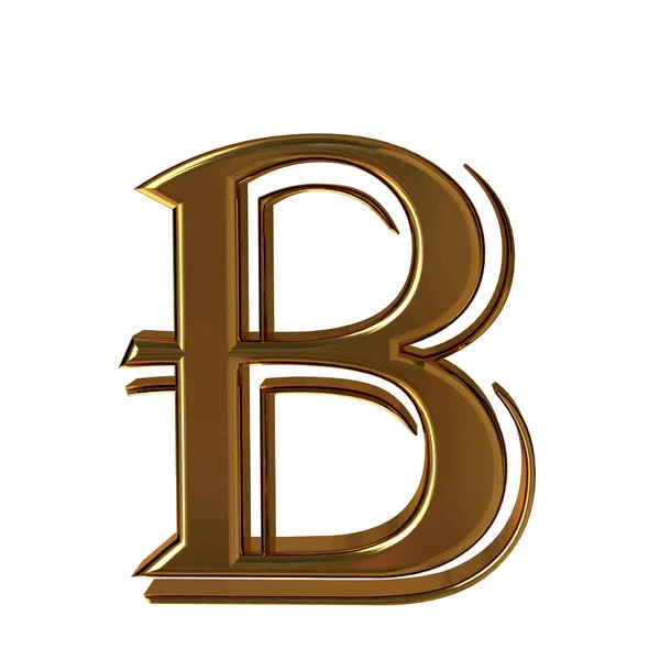 Symbol Made Gold Letter — Vettoriale Stock