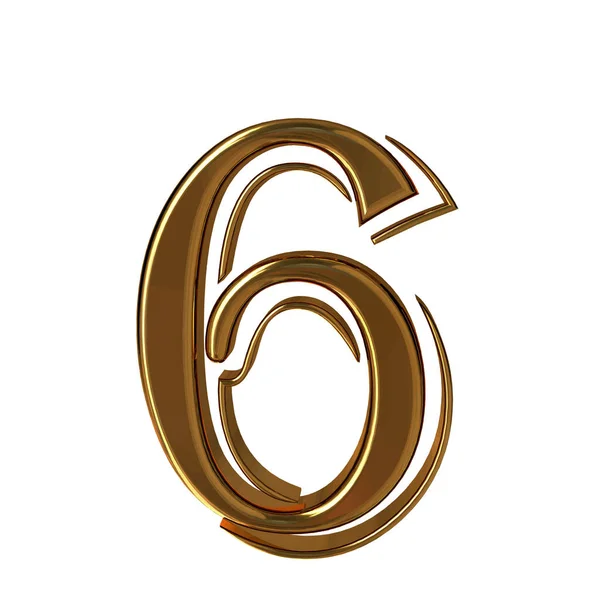 Symbol Made Gold Number — Stockový vektor