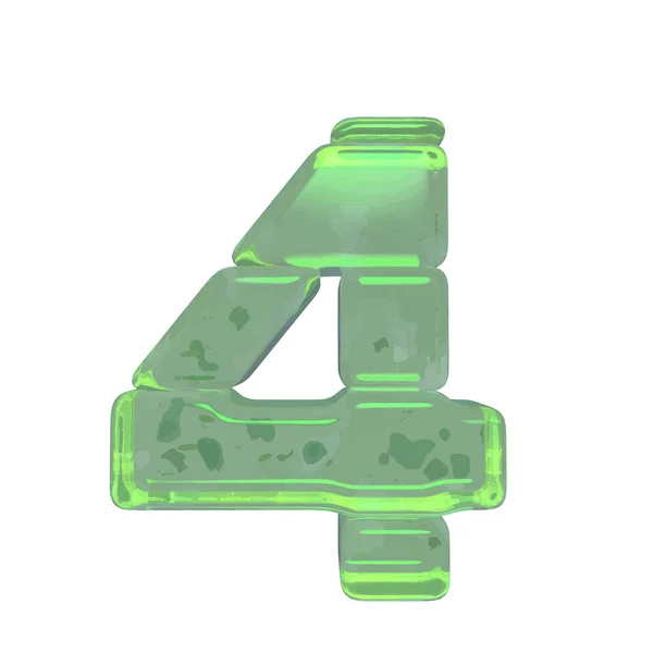 Ice Symbols Made Ice Number — Stockvector