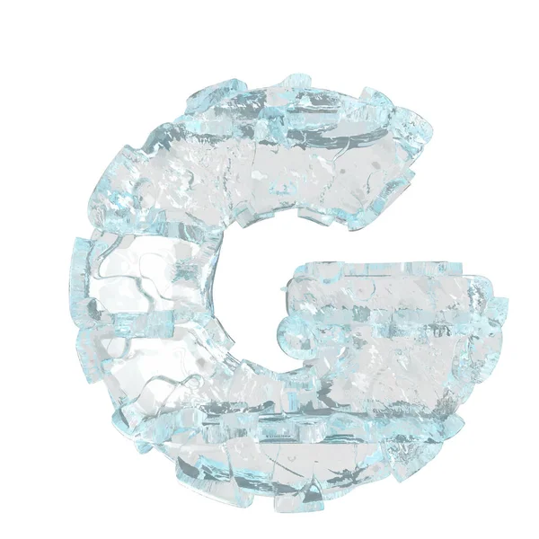 Symbol Made Ice Letter —  Vetores de Stock
