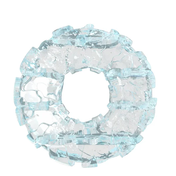 Symbol Made Ice Letter — Vetor de Stock