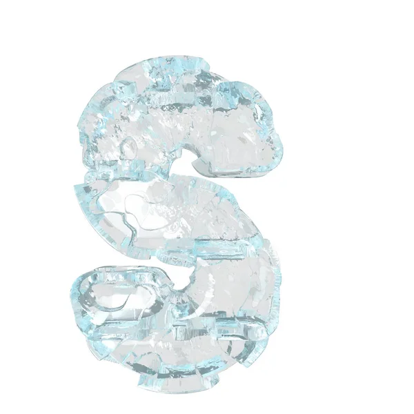 Symbol Made Ice Letter — Vetor de Stock