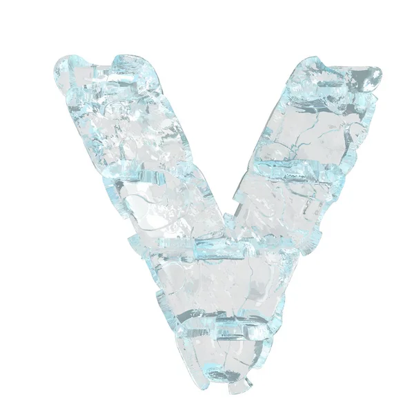 Symbol Made Ice Letter — Vetor de Stock