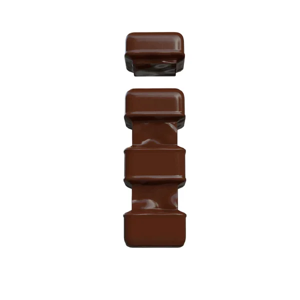 Symbol Made Chocolate Letter — Stock vektor