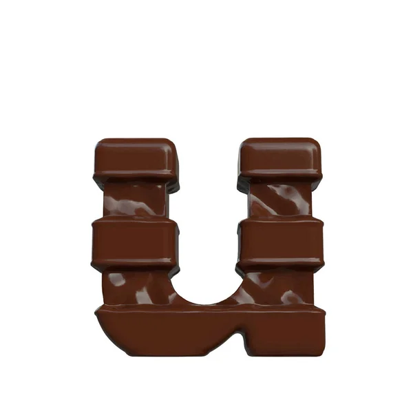 Symbol Made Chocolate Letter — Vetor de Stock