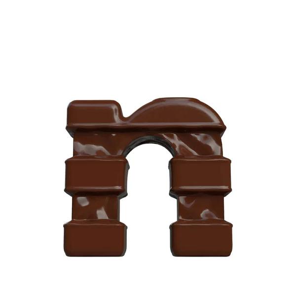 Symbol Made Chocolate Letter — Stok Vektör