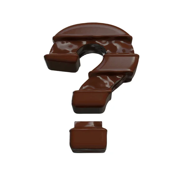 3D symbol made of chocolate