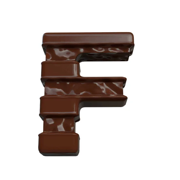 Symbol Made Chocolate Letter — Stok Vektör