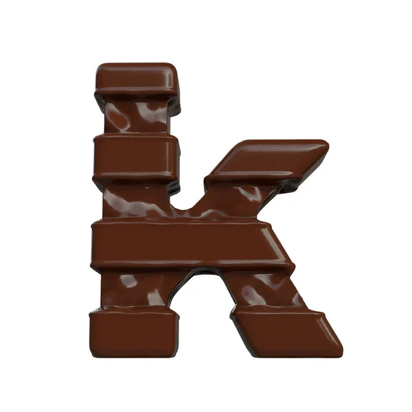 Symbol Made Chocolate Letter — Stok Vektör