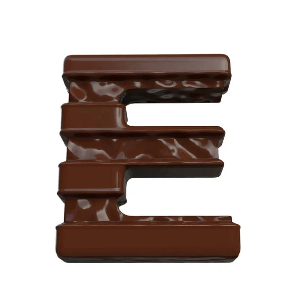 Symbol Made Chocolate Letter — Vettoriale Stock