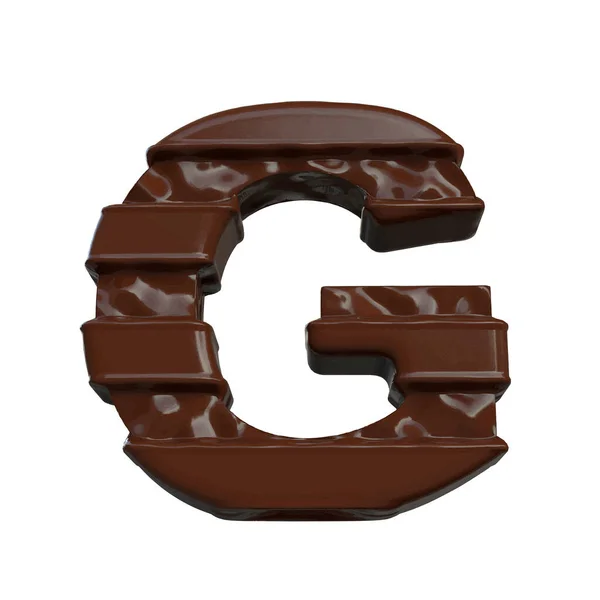 Symbol Made Chocolate Letter — Vector de stock