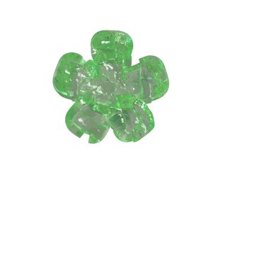 Mojito-colored chipped ice 3d symbol