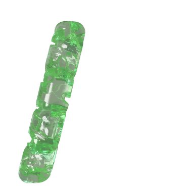 Mojito-colored chipped ice 3d symbol