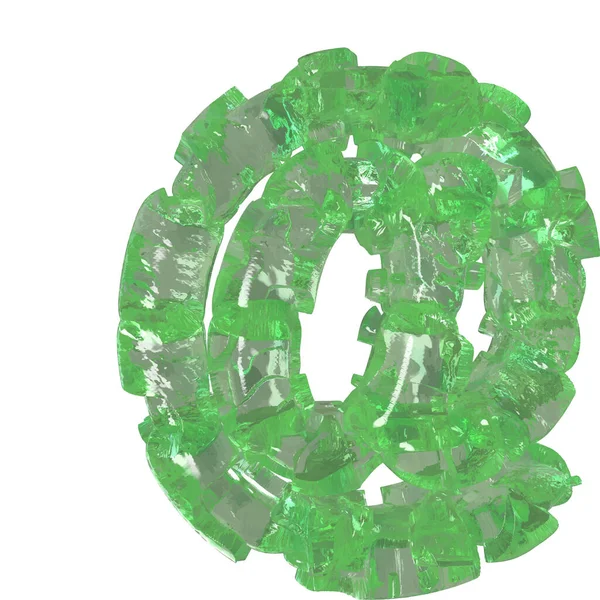 Mojito Colored Chipped Ice Symbol — Image vectorielle