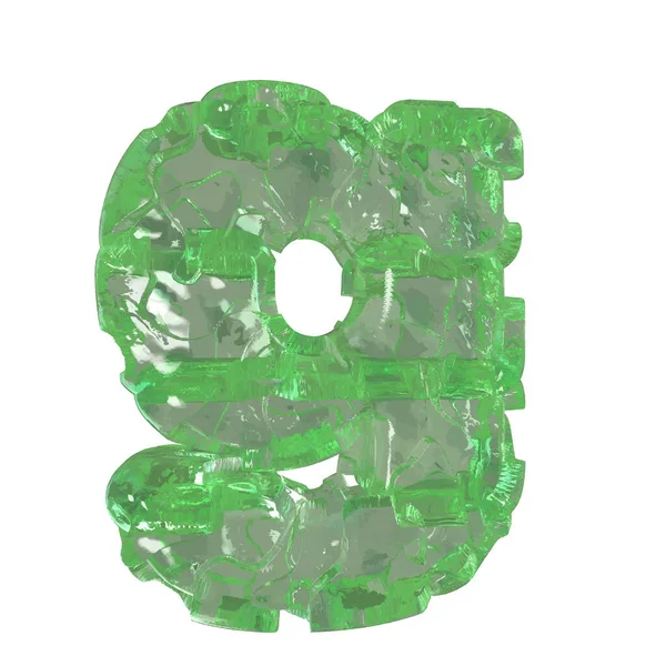 Mojito Colored Chipped Ice Letter — Archivo Imágenes Vectoriales