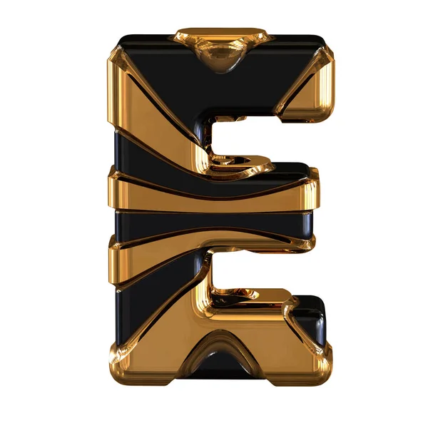 Black Gold Symbol Letter — Stock vektor