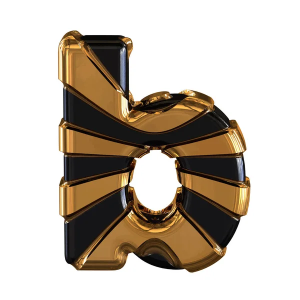 Black Gold Symbol Letter — Stockvektor