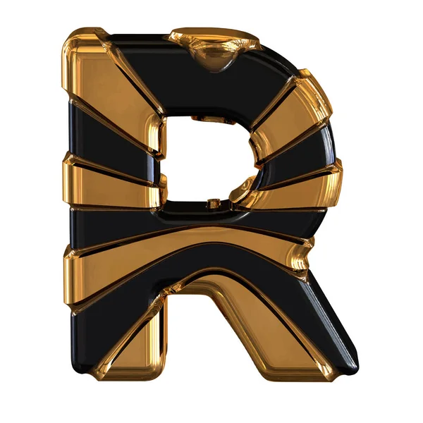 Black Gold Symbol Letter — Stockový vektor