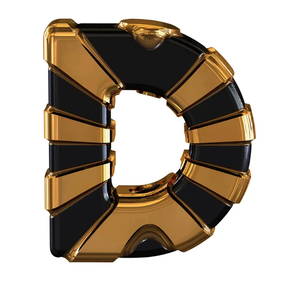 Black Gold Symbol Letter — Vetor de Stock