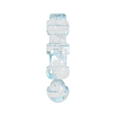 Ice symbol with thick horizontal straps