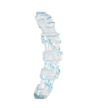 Ice symbol with thick horizontal straps