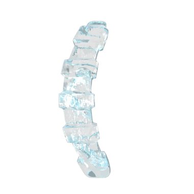 Ice symbol with thick horizontal straps