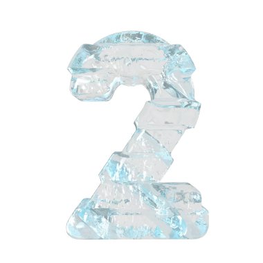 Ice symbol with thick horizontal straps. number 2