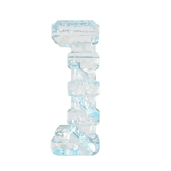 Ice Symbol Thick Horizontal Straps — Image vectorielle