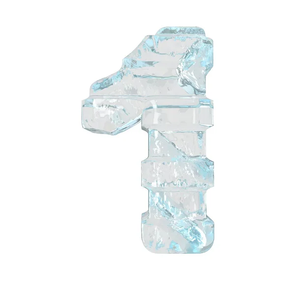 Ice Symbol Thick Horizontal Straps Number — 图库矢量图片