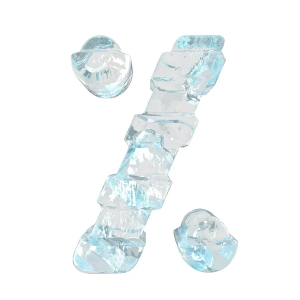 Ice Symbol Thick Horizontal Straps — Image vectorielle