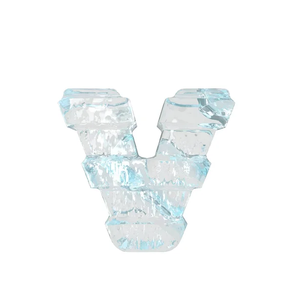Ice Symbol Thick Horizontal Straps Letter — Stockový vektor