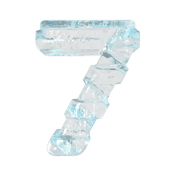 Ice Symbol Thick Horizontal Straps Number — Image vectorielle