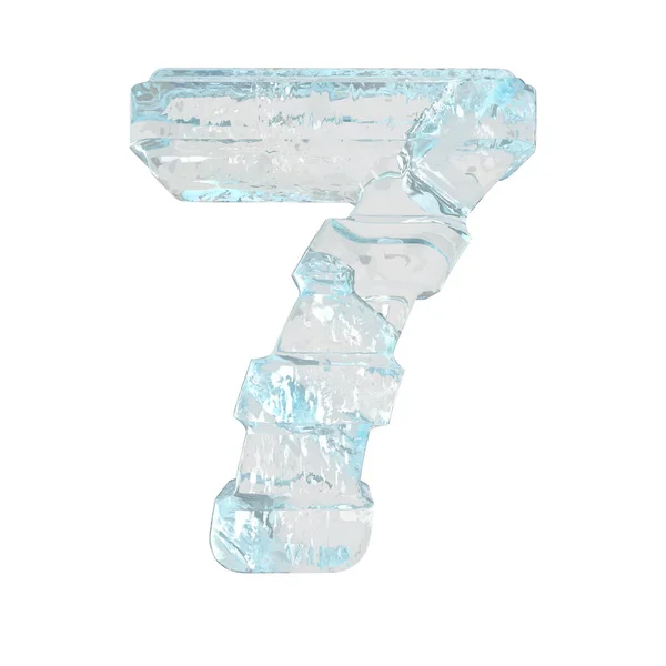 Ice Symbol Thick Horizontal Straps Number — ストックベクタ
