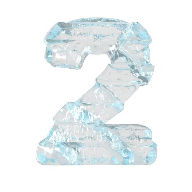 Ice symbol with thick horizontal straps. number 2