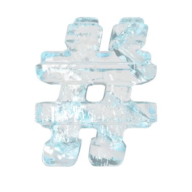 Ice symbol with thick horizontal straps