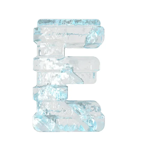 Ice symbol with thick horizontal straps. letter e