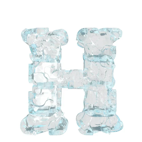 Symbol Made Transparent Ice Letter — 图库矢量图片