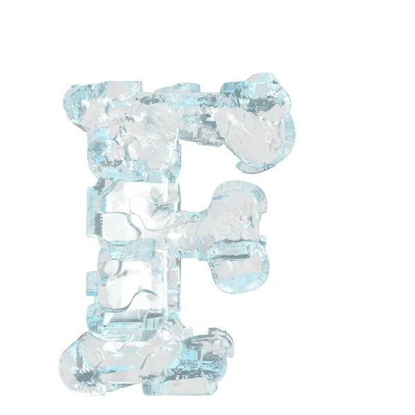 Symbol Made Transparent Ice Letter — Archivo Imágenes Vectoriales