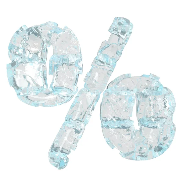 Symbol Made Transparent Ice — Vettoriale Stock