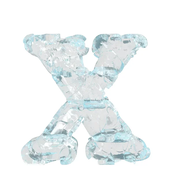 Symbol Made Transparent Ice Letter — Stockvektor