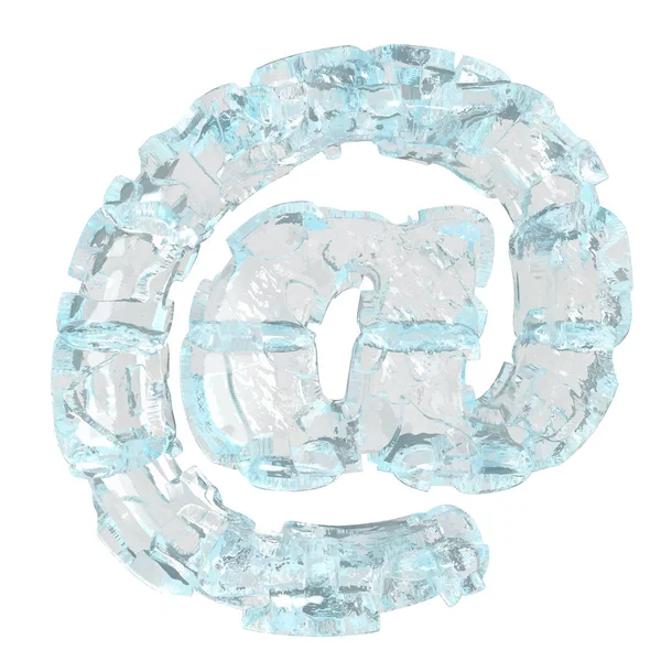 Symbol Made Transparent Ice — Vettoriale Stock