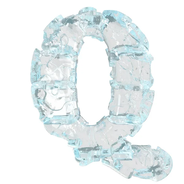 Symbol Made Transparent Ice Letter — Stockový vektor