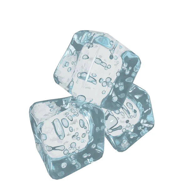 Cubes Made Ice — Vetor de Stock