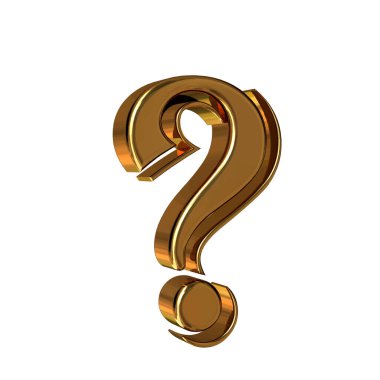 3D symbol made of gold