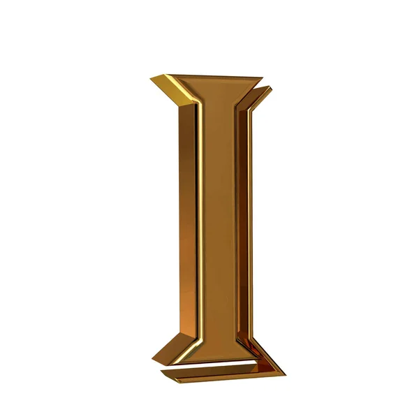 Symbol Made Gold Letter — Vettoriale Stock